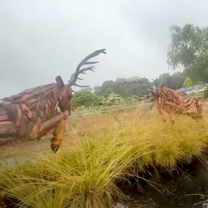 Fighting Stags Sculpture