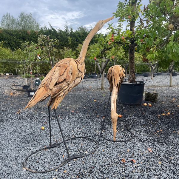 Pair of Heron Sculptures - Image 2