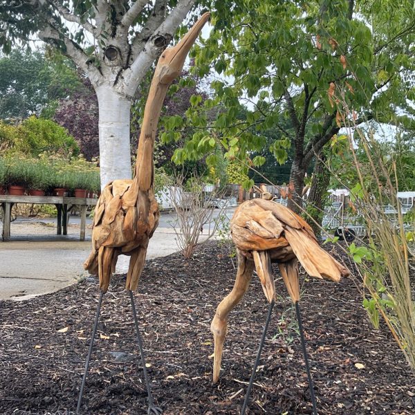 Pair of Heron Sculptures