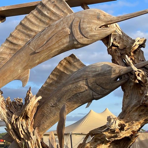 Huge Driftwood Fish Carving - Image 2