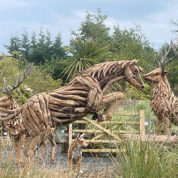 Jumping Horse Sculpture