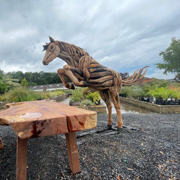 Jumping Horse Sculpture - Image 3