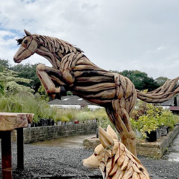 Jumping Horse Sculpture - Image 2