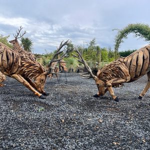 Rutting Stags Sculpture