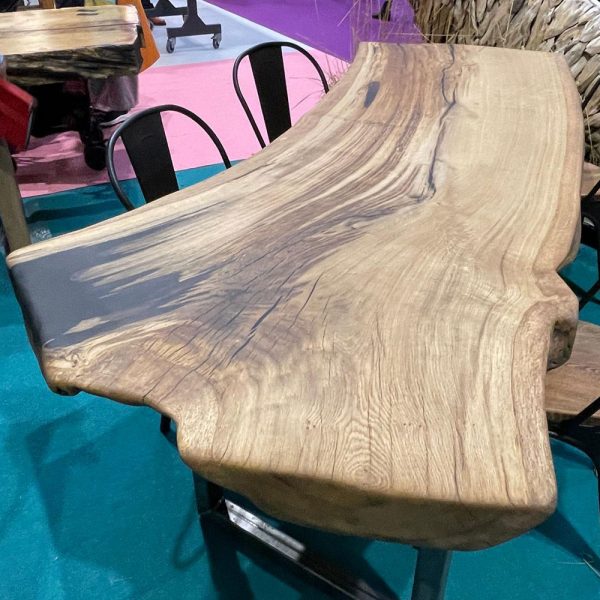 Chunky Curve Oak Table 2.1M
