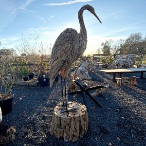 Giant Heron Sculpture on Stand